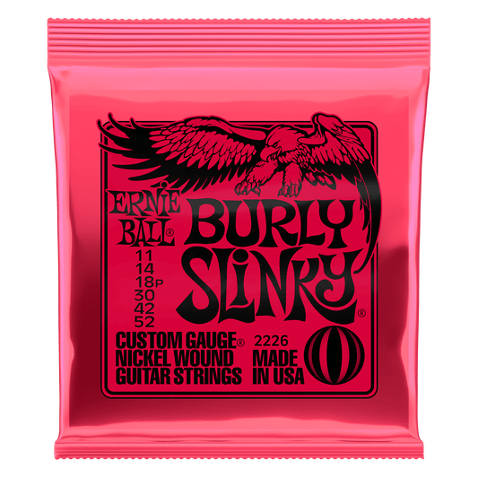 Ernie Ball 2226 Burly Slinky Nickel Wound Electric Guitar Strings 11-52