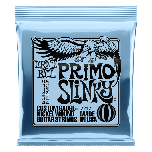 Ernie Ball 2212 Primo Slinky Nickel Wound Electric Guitar Strings 9.5-44