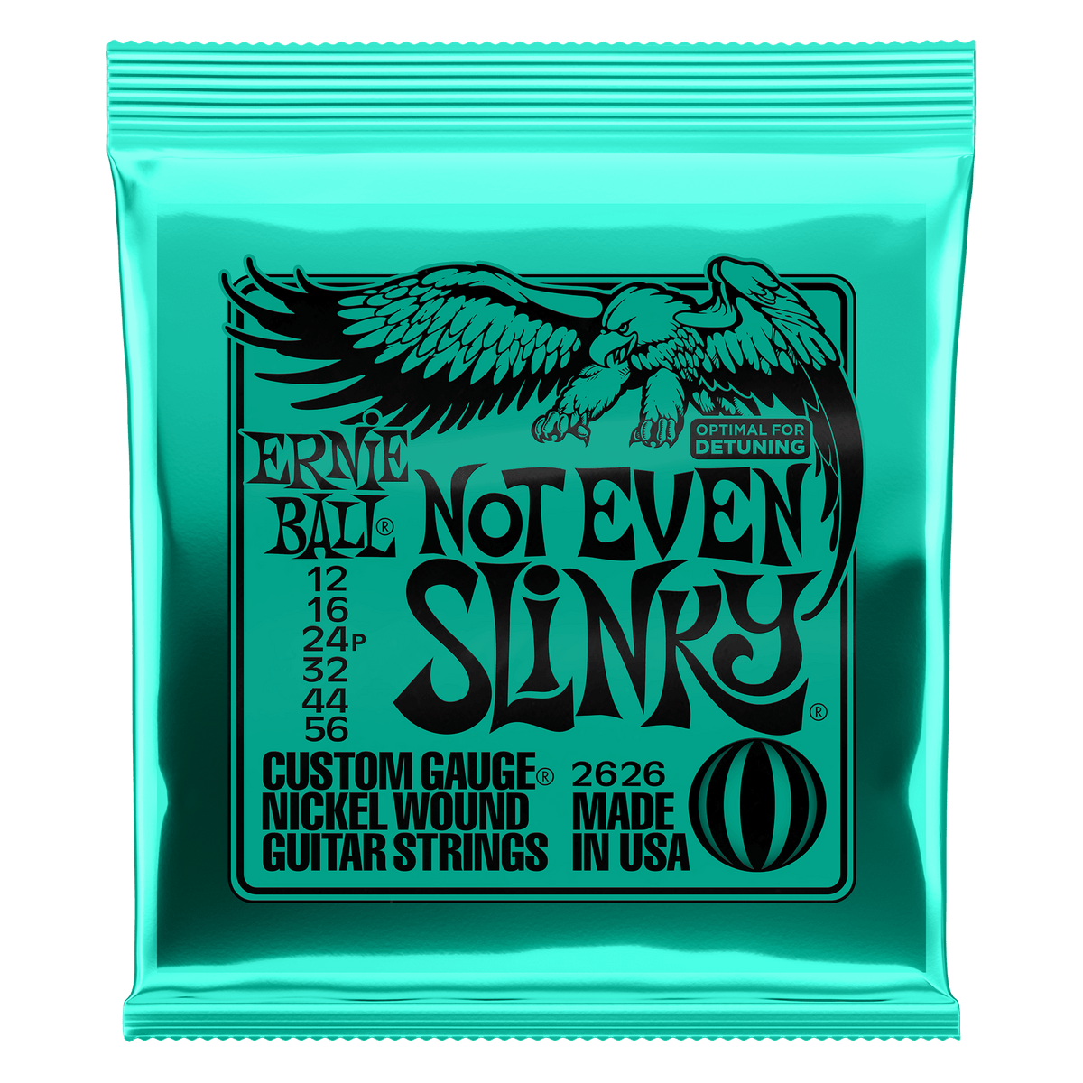 Ernie Ball 2626 Not Even Slinky Nickel Wound Electric Guitar Strings 12-56