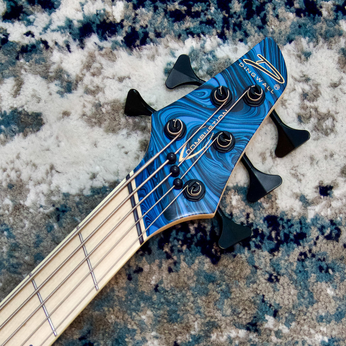 Dingwall NG3 Nolly Getgood 5-String Bass, Matte Purple-to-Blue Fade Swirl Limited Run