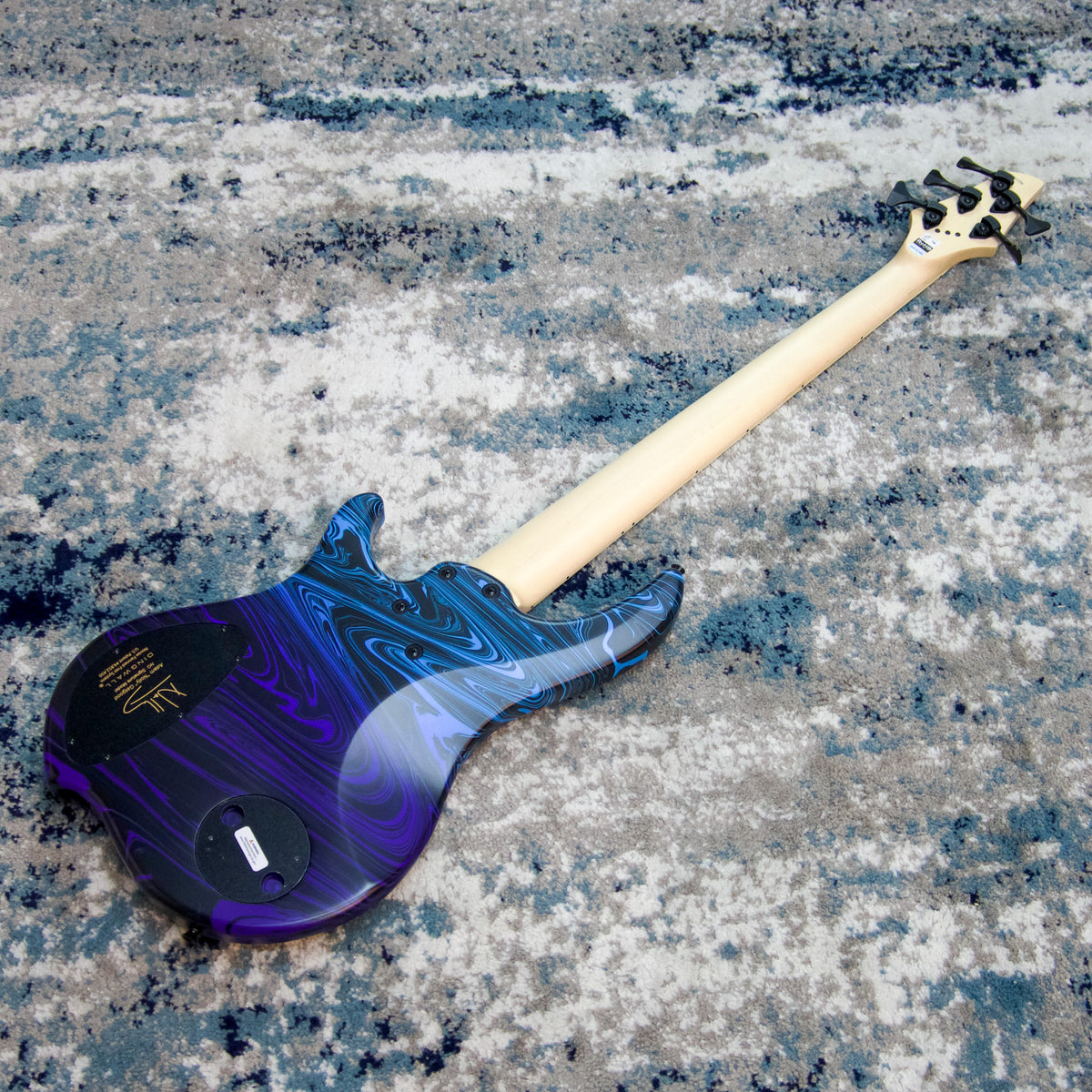 Dingwall NG3 Nolly Getgood 5-String Bass, Matte Purple-to-Blue Fade Swirl Limited Run