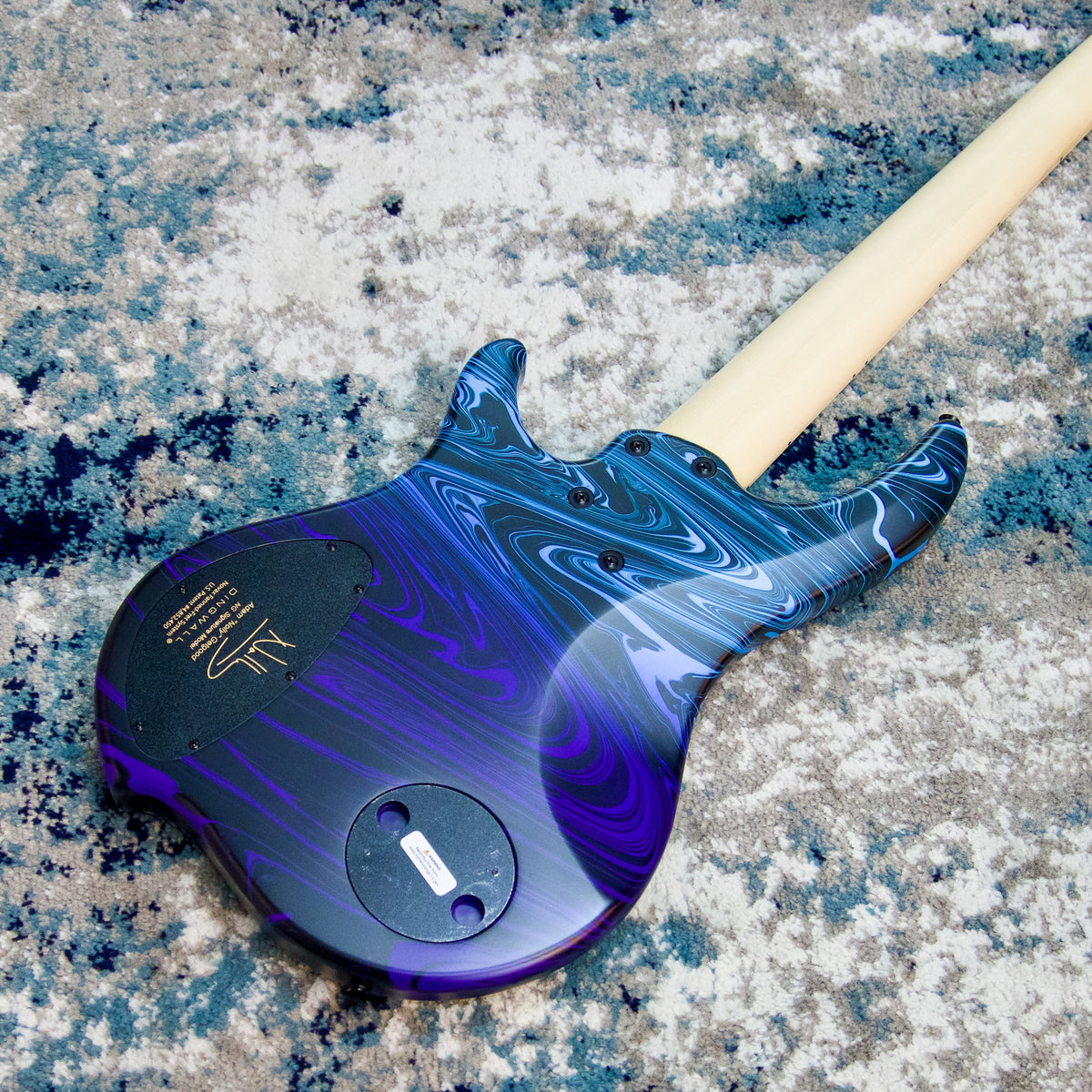 Dingwall NG3 Nolly Getgood 5-String Bass, Matte Purple-to-Blue Fade Swirl Limited Run