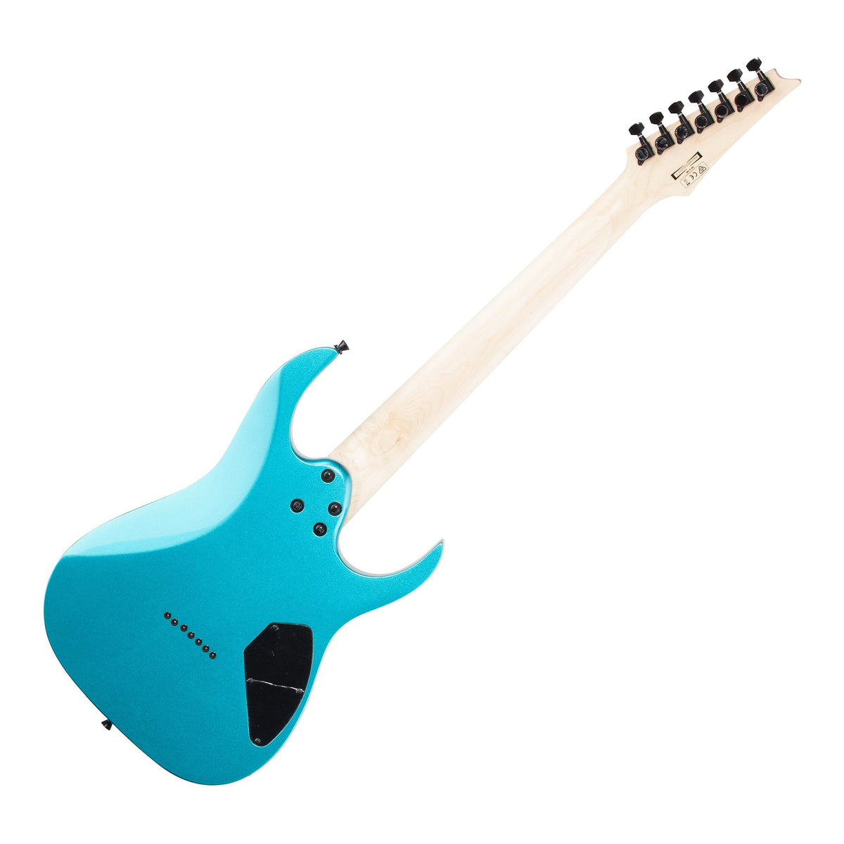 Ibanez GRG7221M GIO RG 7-String Electric Guitar Rear, Metallic Light Blue