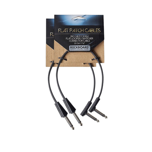 RockBoard Flat Looper Switcher Cable 20 cm 8 in ST-RA 2-Pack