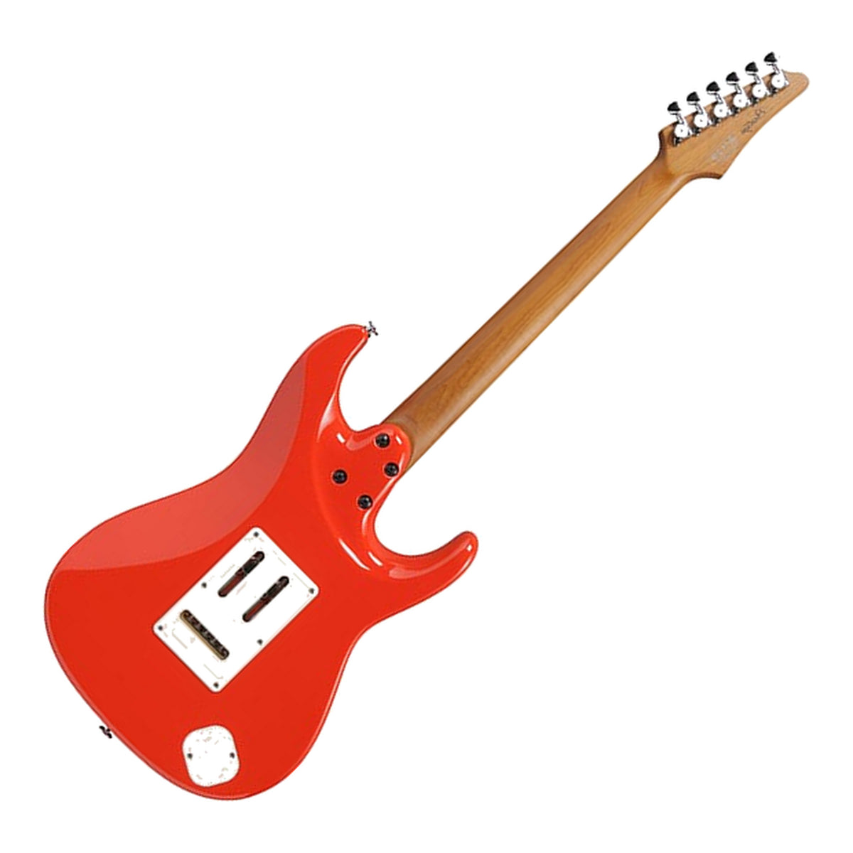 Ibanez AZ2204NW Prestige Electric Guitar Rear, Vermillion Red