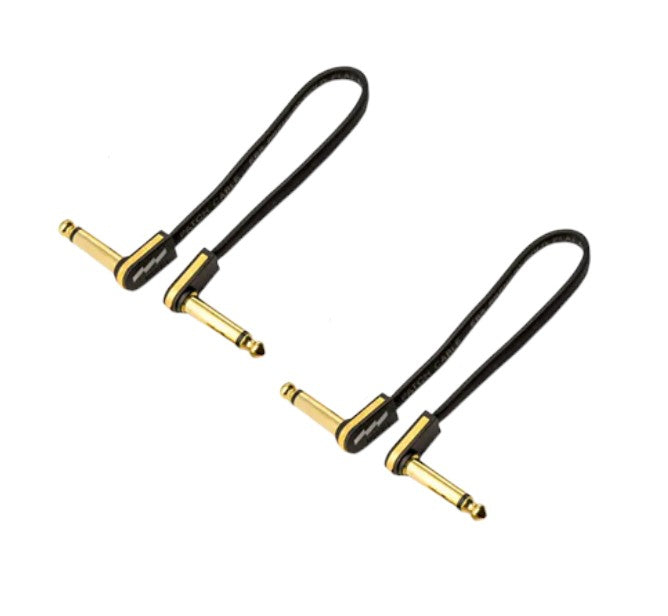 EBS PG-18 Premium Gold Flat Patch Cable Low Profile Ultra Compact 18 cm 7 in 2-PACK