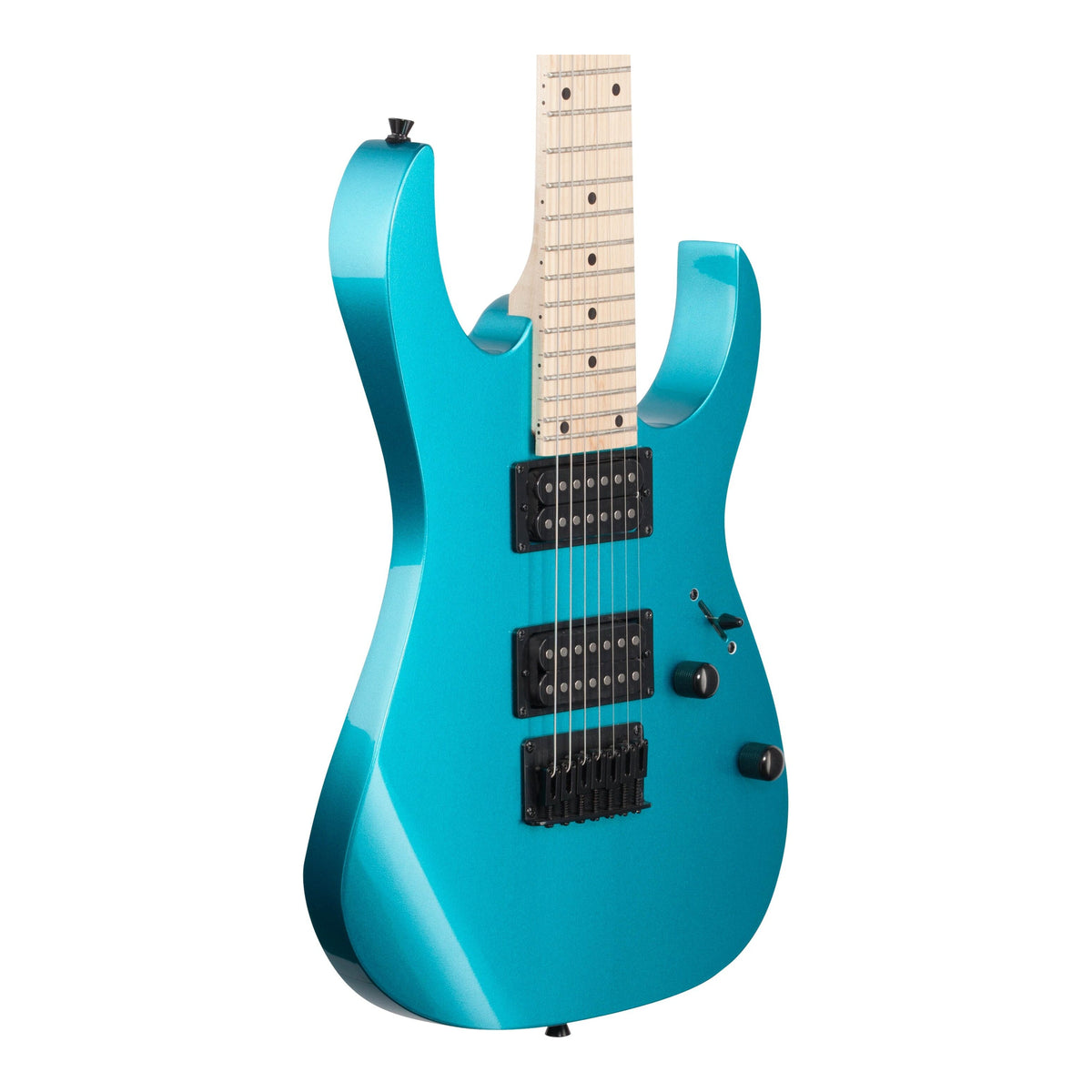 Ibanez GRG7221M Metallic Light Blue Angle View