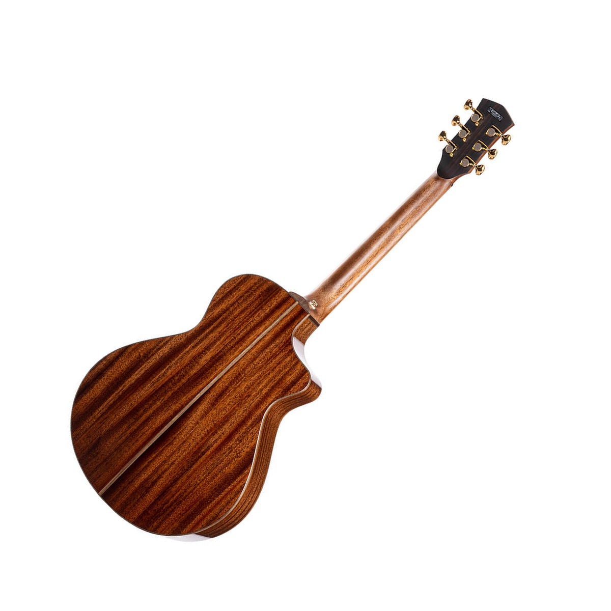 Cort Modern Burgundy Masterpiece Acoustic-Electric Guitar, Trans Burgundy Rear