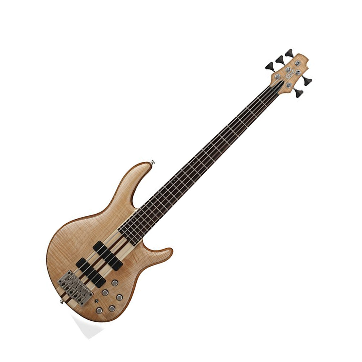 Cort A5 Plus FMMH Bass Guitar, Open Pore Natural Front