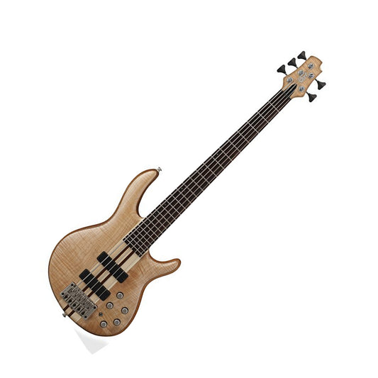 Cort A5 Plus FMMH Bass Guitar, Open Pore Natural Front