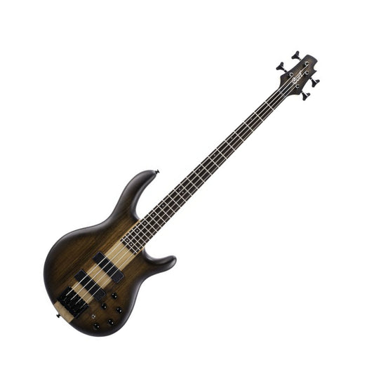 Cort C4 Plus OVMH Bass Guitar, Antique Brown Burst Front