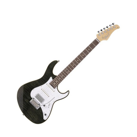 Cort G280 Select Electric Guitar, Trans Black Front