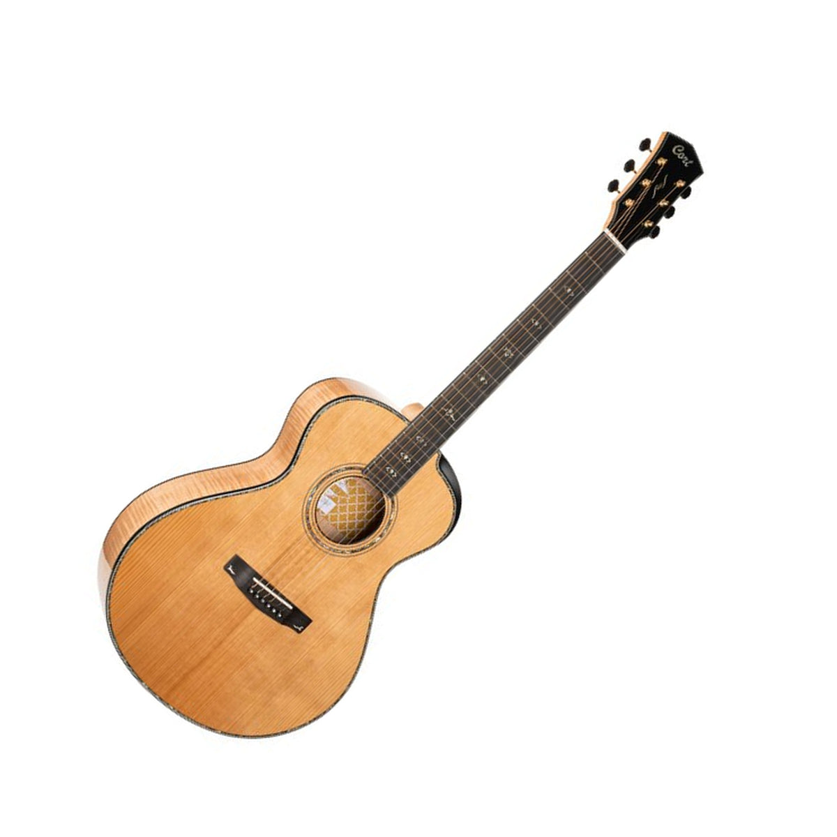Cort Gold-Passion Acoustic-Electric Guitar, Natural Gloss Front