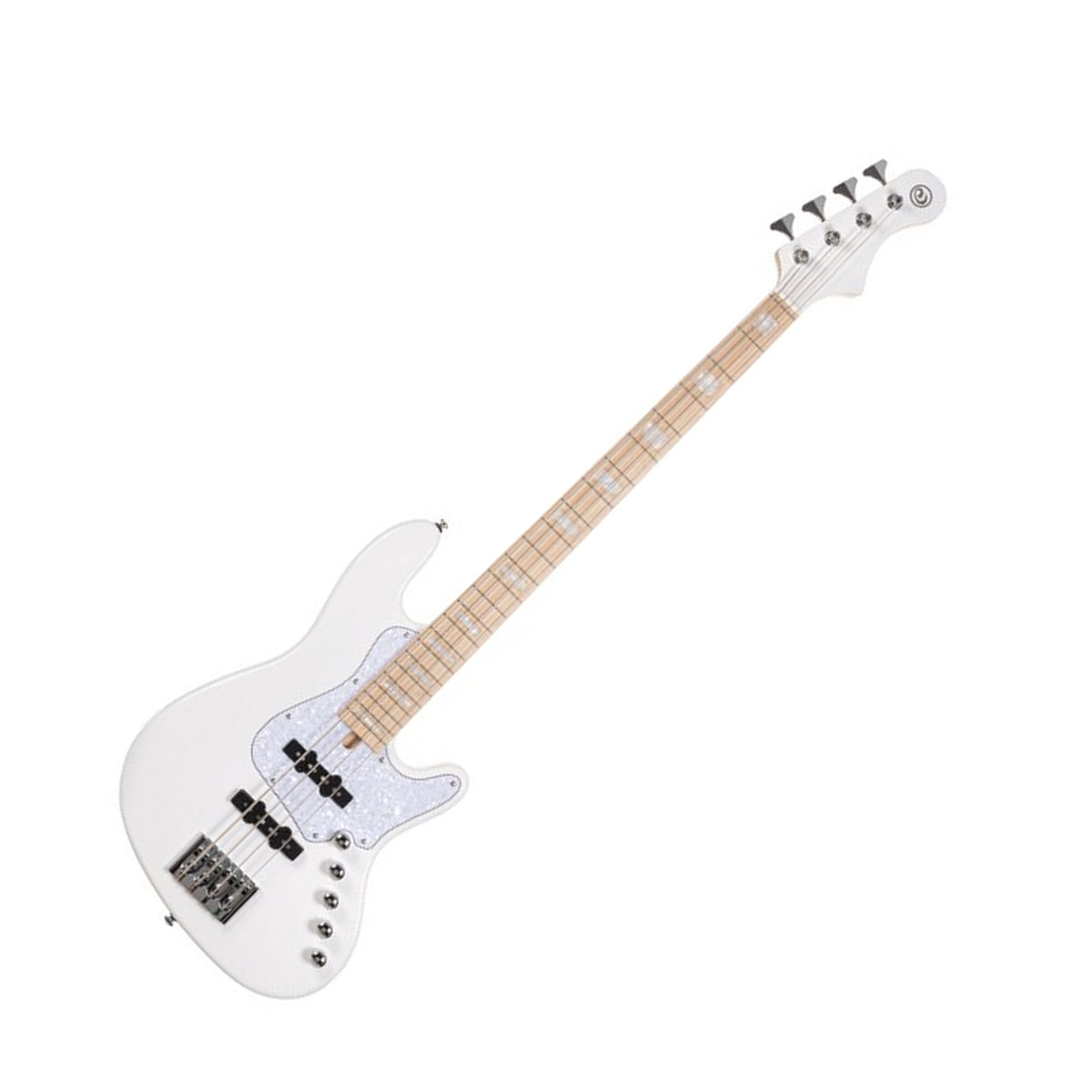 Cort Elrick NJS 4 Bass Guitar, White Front