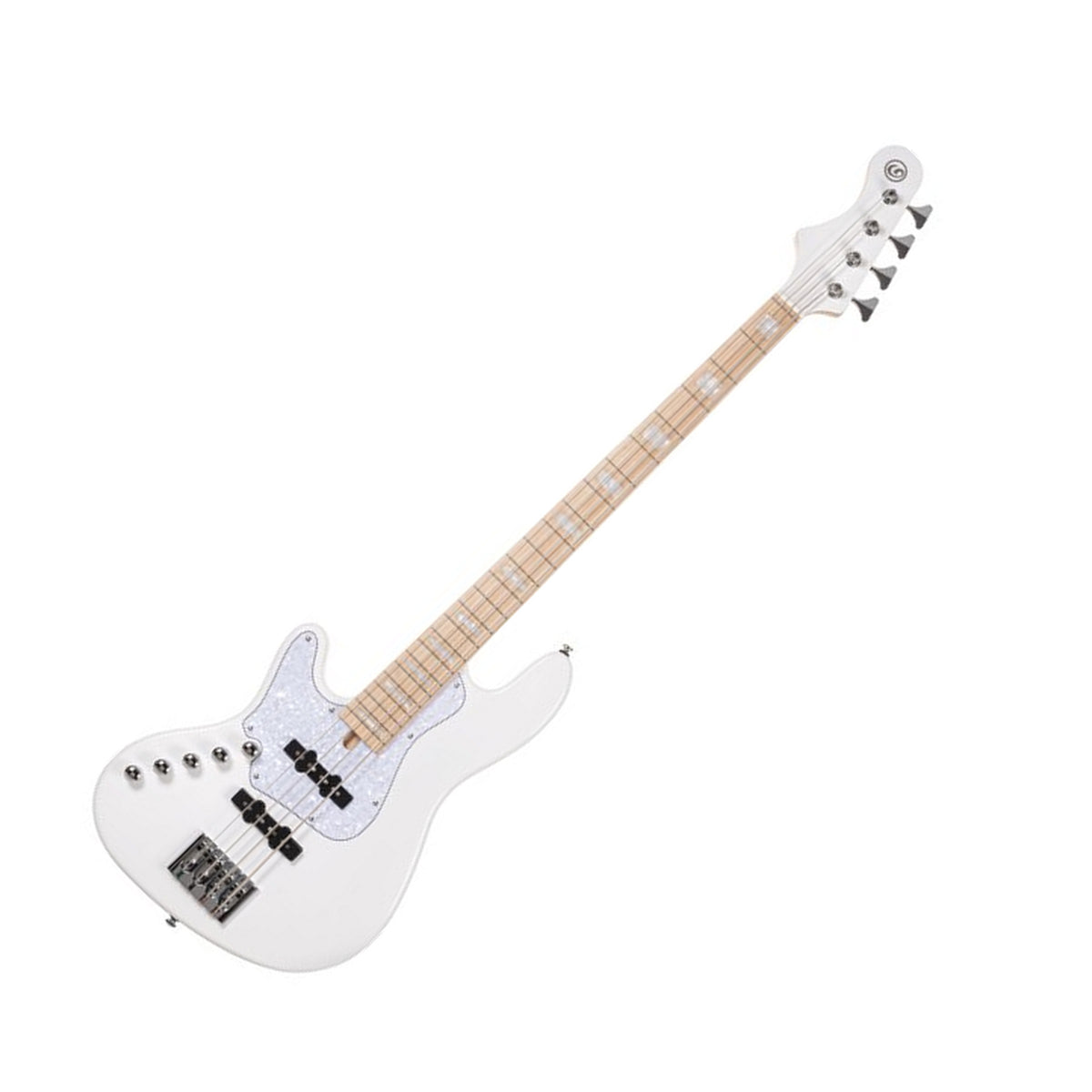 Cort Elrick NJS 4 Bass Guitar, White Rear