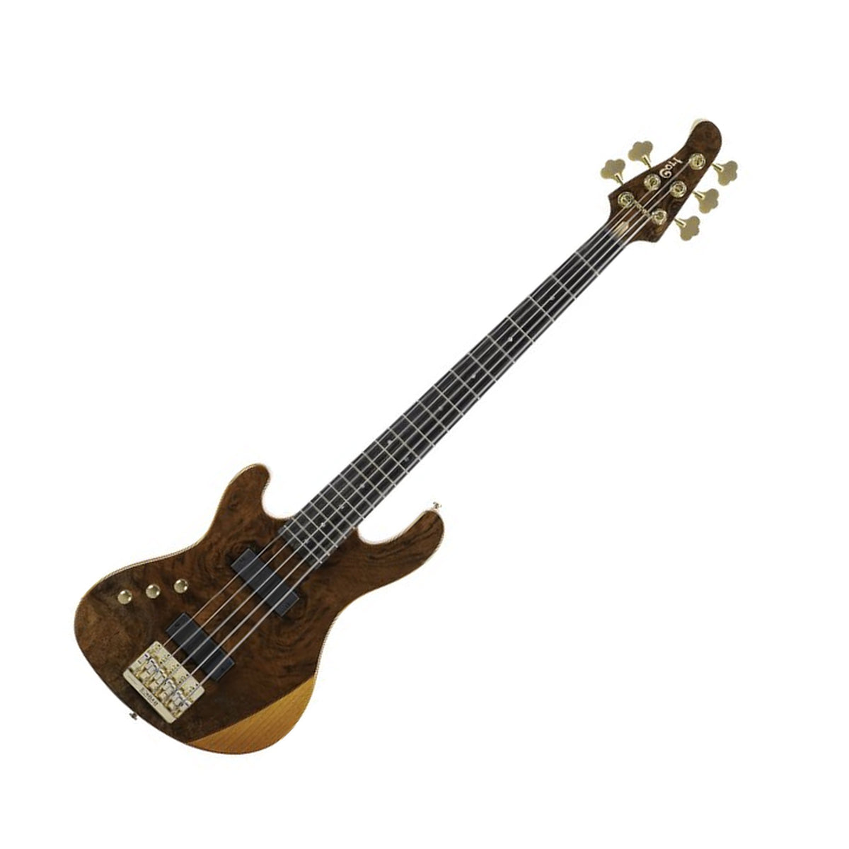 Cort Jeff Berlin Rithimic V Bass Guitar, Natural Gloss Rear