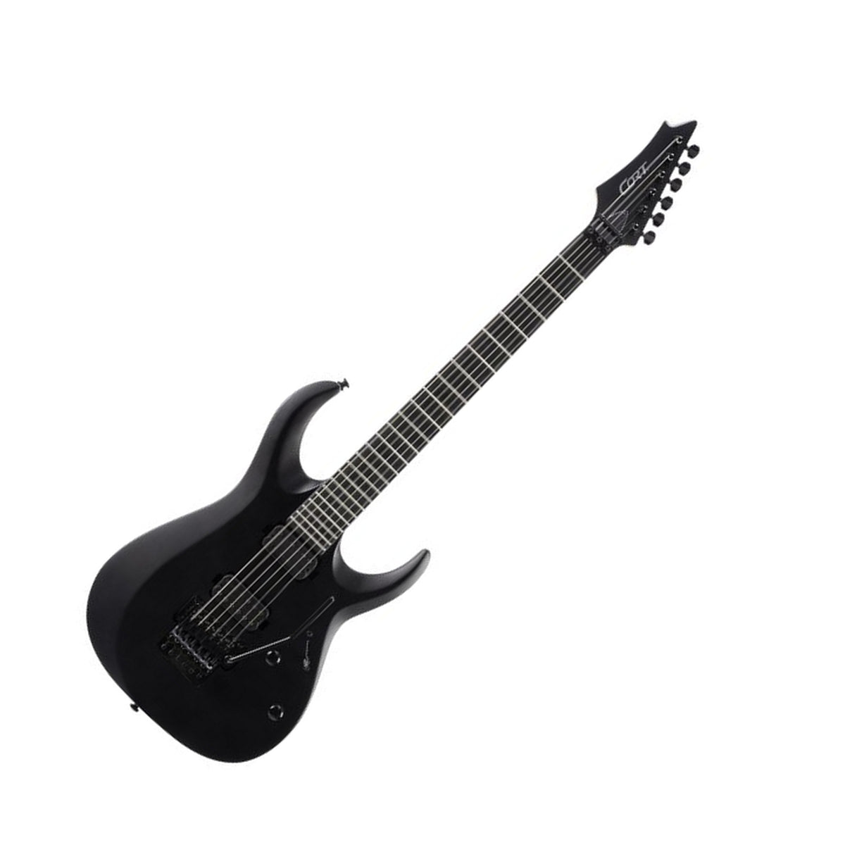 Cort X500 Menace Electric Guitar, Black Satin Front
