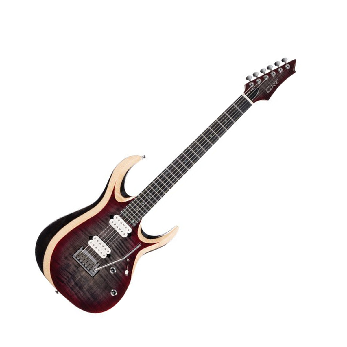 Cort X700 Duality II Electric Guitar with Gig Bag, Lava Burst Front