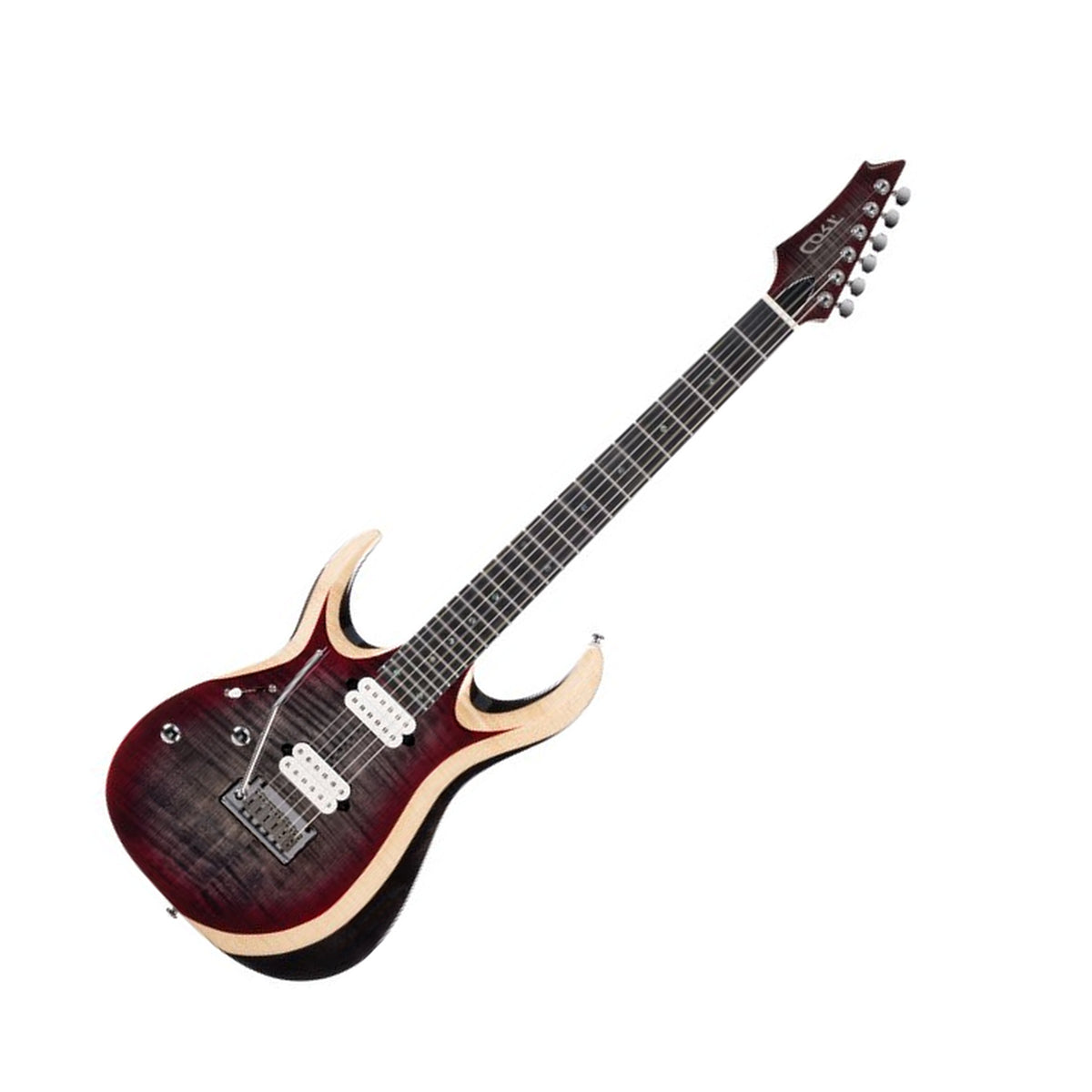 Cort X700 Duality II Electric Guitar with Gig Bag, Lava Burst Rear