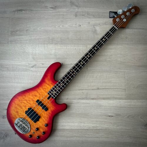 Lakland Skyline 44-02 Deluxe, Active 4-String Bass, Satin Cherry Sunburst, Rosewood Fingerboard