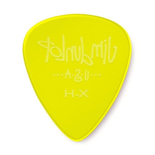 Dunlop Gels Vivid Yellow Extra Heavy Picks, Translucent Polycarbonate, 12-Pack (486-XH)