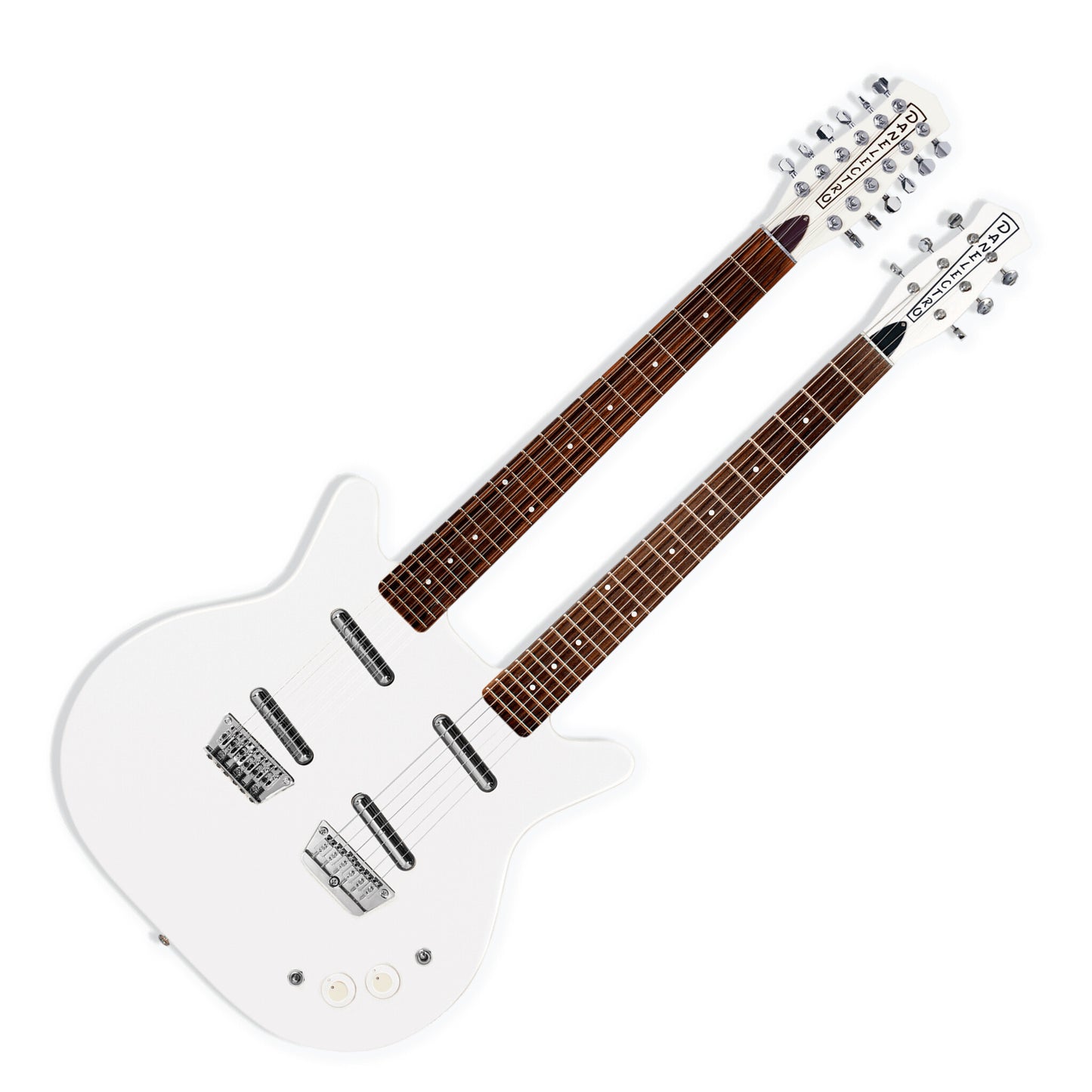 Danelectro Doubleneck (12-string + 6-string), White Pearl (New!)