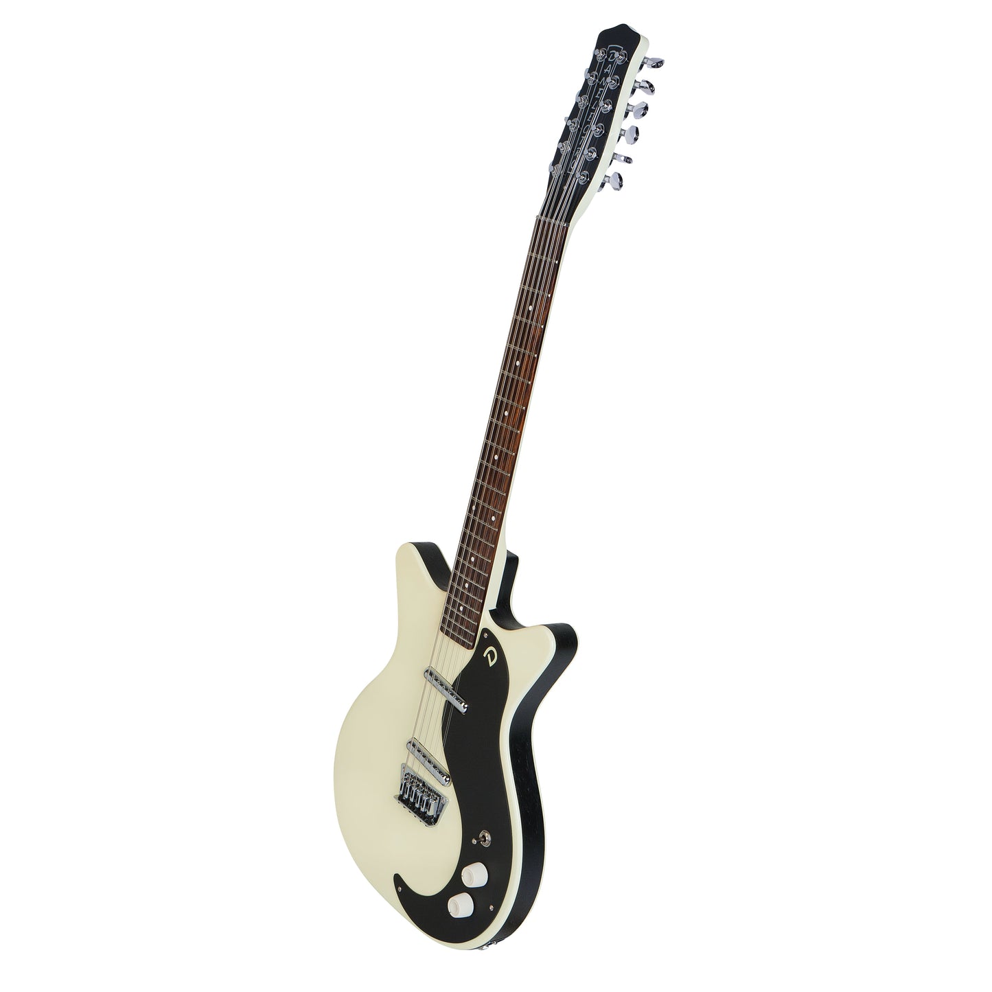 Danelectro '59 Double-Cut 12-String Guitar--Vintage White with Black Pickguard (59SDC-VWH)