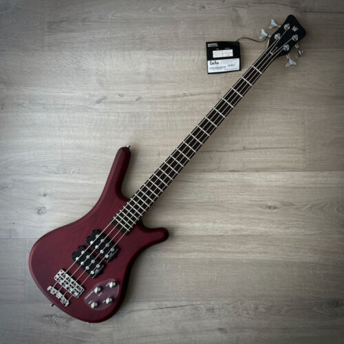 Warwick RockBass Corvette $$, 4-string Burgundy Red, Transparent Satin (Ash), with gig bag, 2022