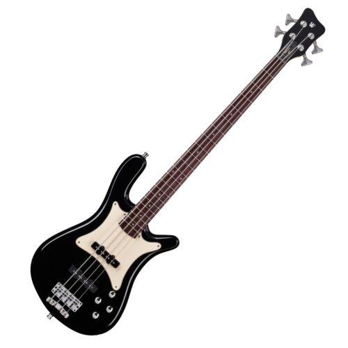 Warwick Pro Series Streamer CV-4 String Bass, Solid Black High Polish, Made in Germany (GPS), 2023