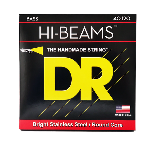 DR Strings LR5-40 Light 5's Hi-Beam Stainless Steel (Round Core) Bass Strings