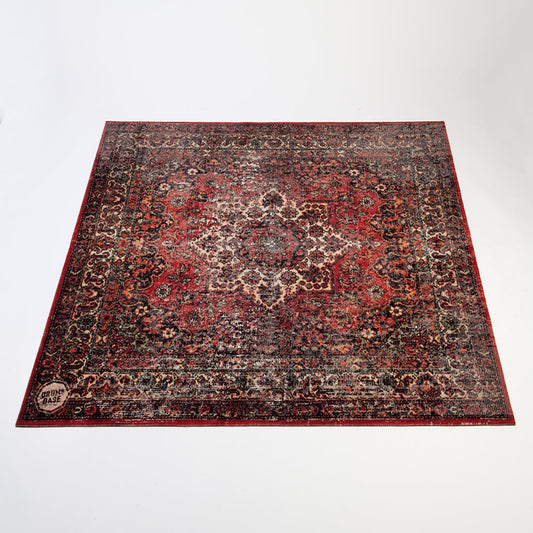 DRUMnBASE Vintage Persian Style Stage Rug Original Red 6' x 5.25'