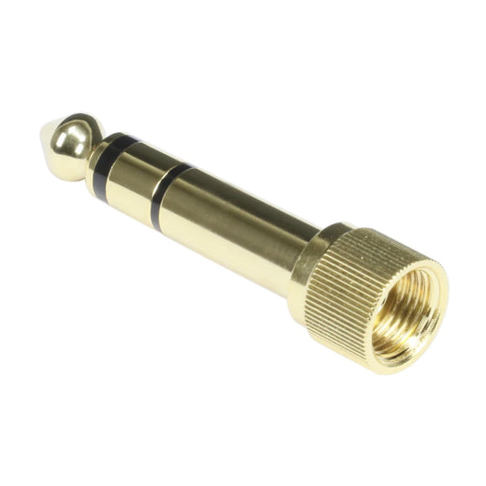 Pig Hog Solutions - 3.5mm(F)-1/4"(M) Stereo Adapter, Threaded