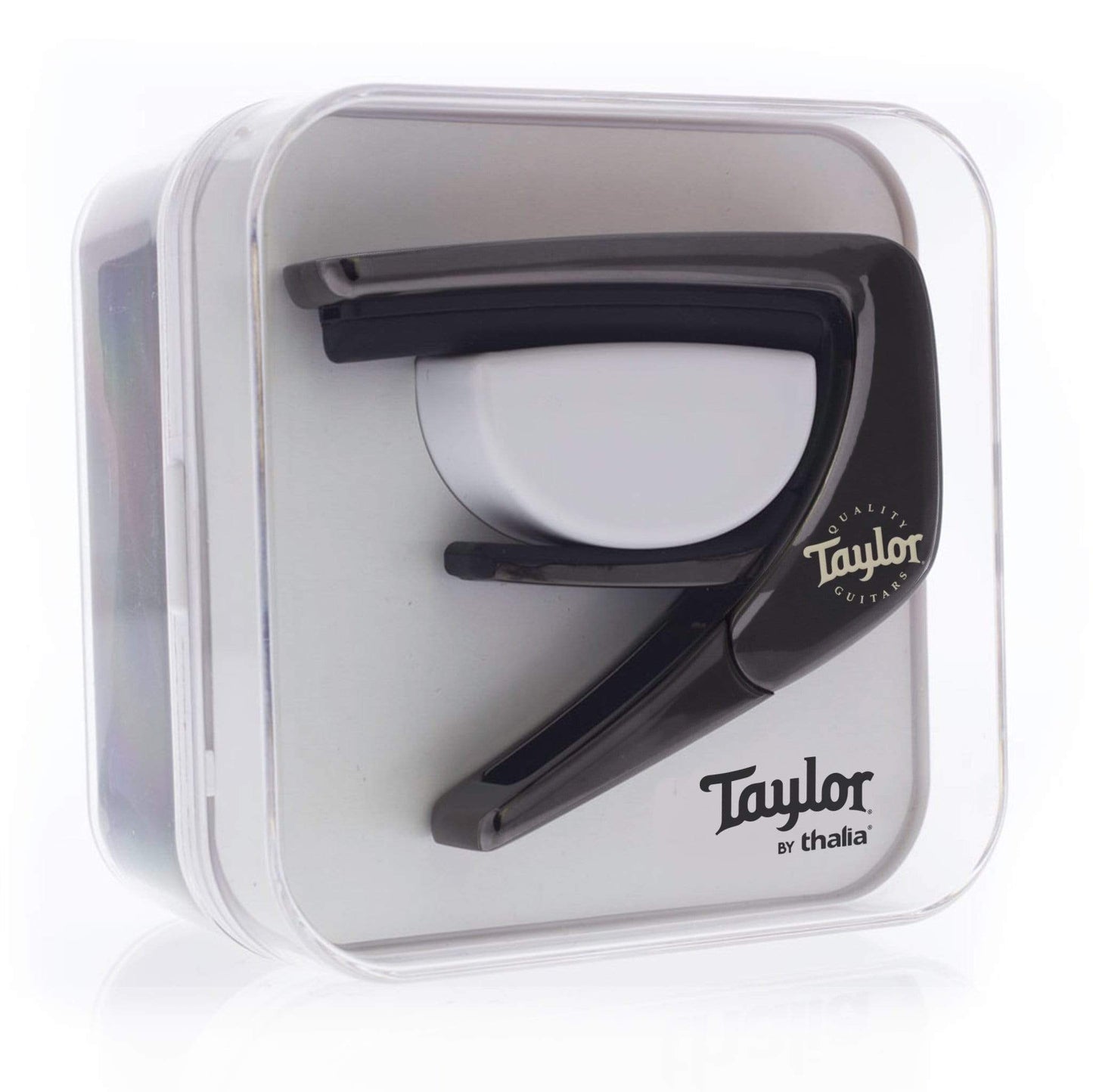 Thalia Guitar Capo - Taylor Officially Licensed (With Taylor Specific Fret Pads) (800 Series Element, Black Chrome)