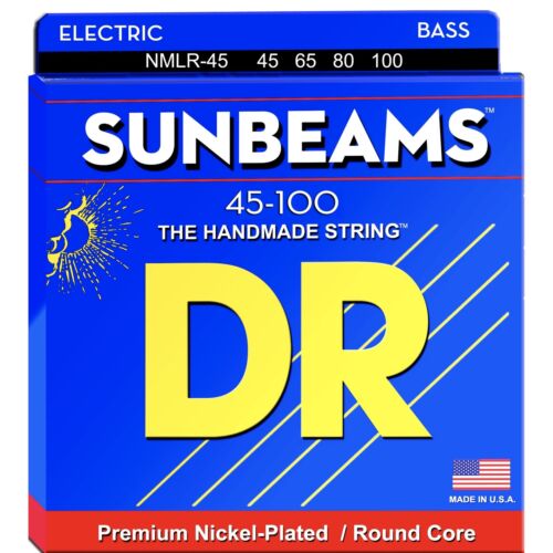 DR Strings SUNBEAM - Nickel Plated Bass Strings: Light to Medium 45-100 , NMLR-45