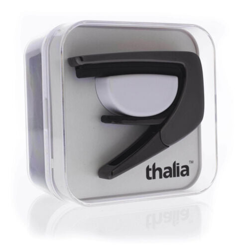 Thalia Capo - Deluxe Series - Black Chrome - Pearl Mandala - UV Inked Design on Exotic Shell Inlay