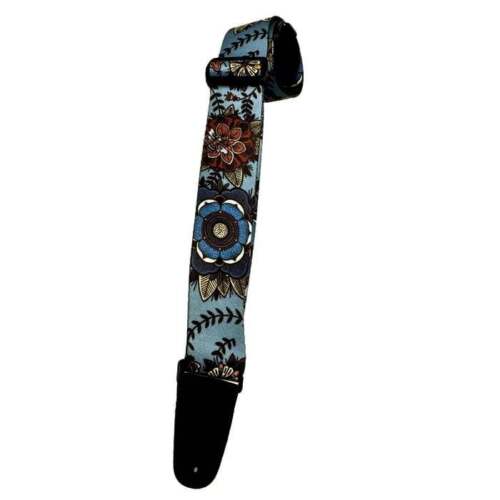 Henry Heller 2" Wide Guitar Strap - Sublimation Printed Artist Series - "Mandala Flower"