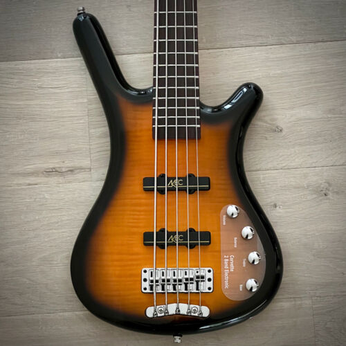 Warwick RockBass Corvette Classic 4-String Almond Sunburst Transparent High Polish, AAA Flamed Maple (2021)