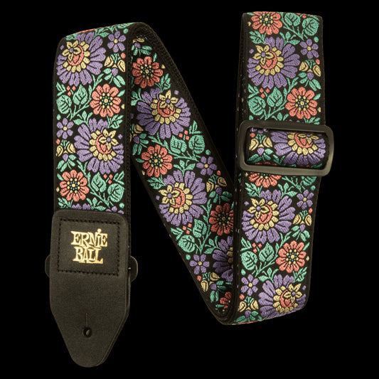 Ernie Ball 5340 Classic Jacquard Guitar Strap/Bass Strap - Evening Bloom