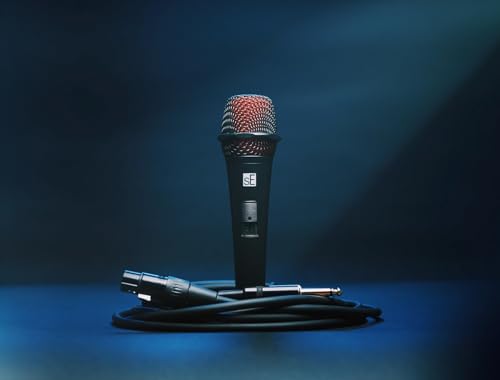 SE Electronics V2-SW-QTR Supercardioid Dynamic Handheld Microphone with On/Off Switch (Includes 15 ft XLR-1/4 in Cable)