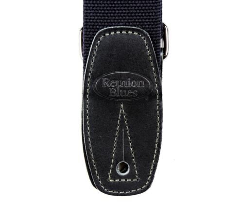 Reunion Blues Merino Wool 2" Wide Guitar Strap, Black (RBS-29), Length = 42"-60"