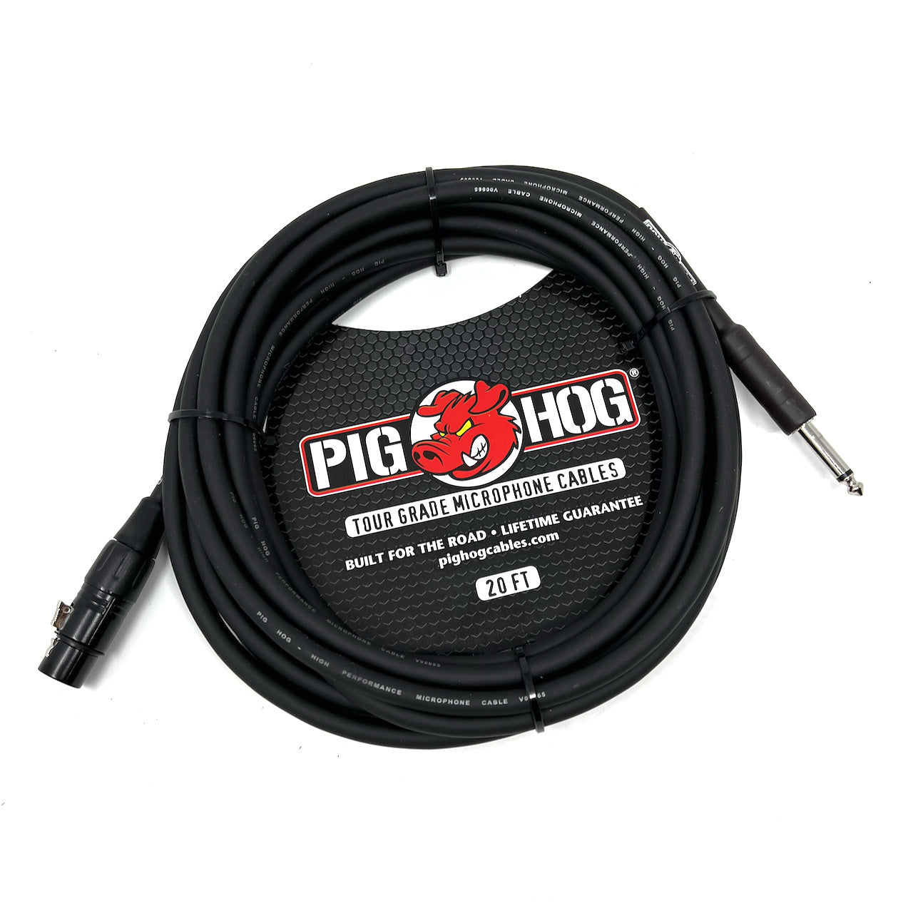 Pig Hog Hi-Z Microphone Cable, 20 Feet - XLR(F) to TS