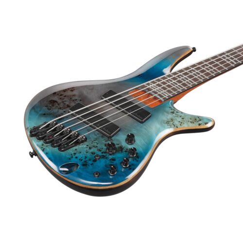 Ibanez Bass Workshop SRMS805TSR 5-String Multi-Scale Electric Bass, Tropical Seafloor