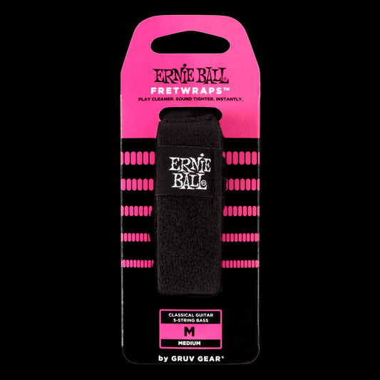 Ernie Ball Fretwraps by Gruv Gear Pro String Dampener, Medium (Classical Guitar, 5-String Bass)