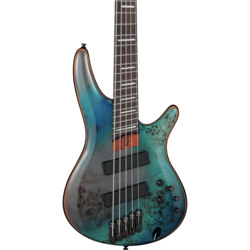 Ibanez Bass Workshop SRMS805TSR 5-String Multi-Scale Electric Bass, Tropical Seafloor