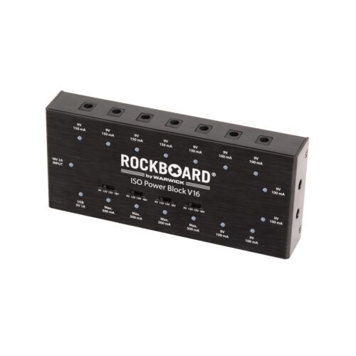 Rockboard ISO Power Block V16 Isolated Pedal Multi-Power Supply (9V, 12V, 15V, 18V, USB)