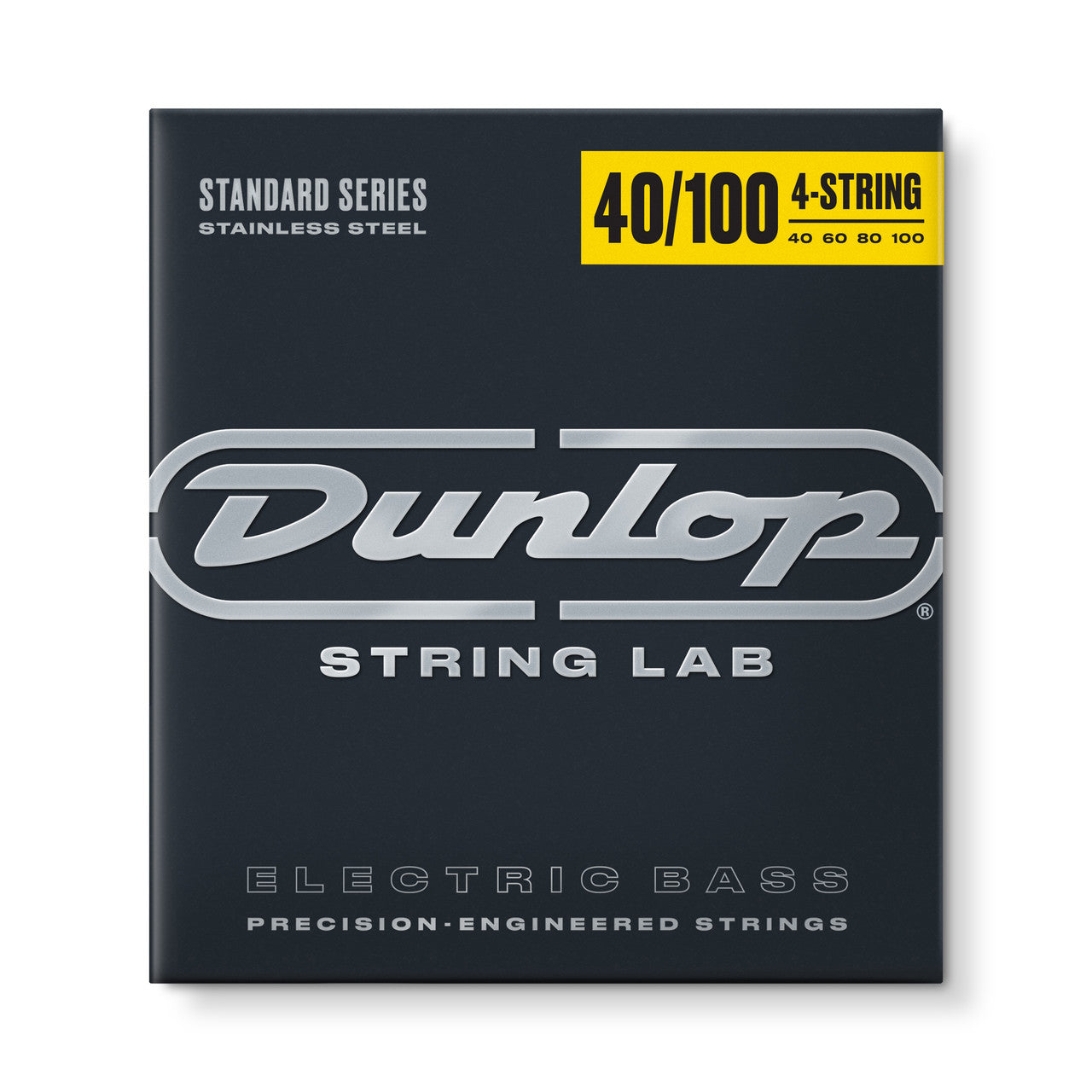 Dunlop Stainless Steel Bass Guitar Strings, Light 4-String Set (40-100), DBS40100