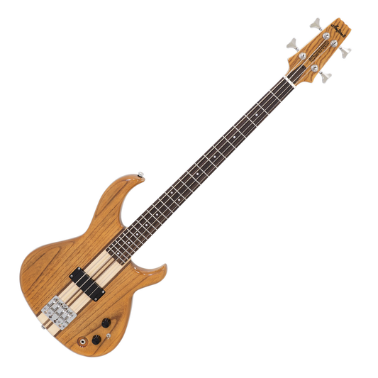 Aria Pro II SB-700 Electric Bass Guitar, Oak Finish (Ash Body, Maple/Walnut Neck) (2024 Reissue)