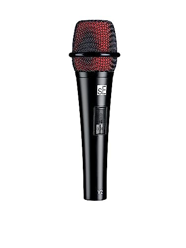 SE Electronics V2-SW-XLR Supercardioid Dynamic Handheld Microphone with On/Off Switch (Includes 15 ft  XLR Cable)