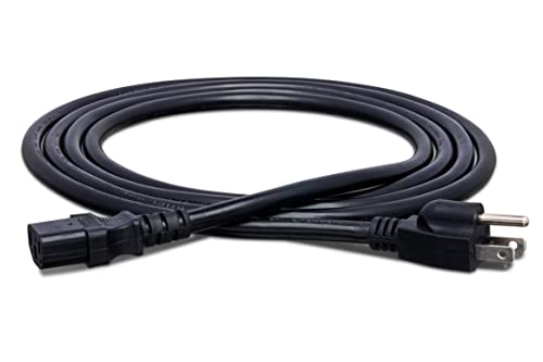 Hosa PWC-425 Power Cord IEC C13 to NEMA 515P - 25 Feet, Black