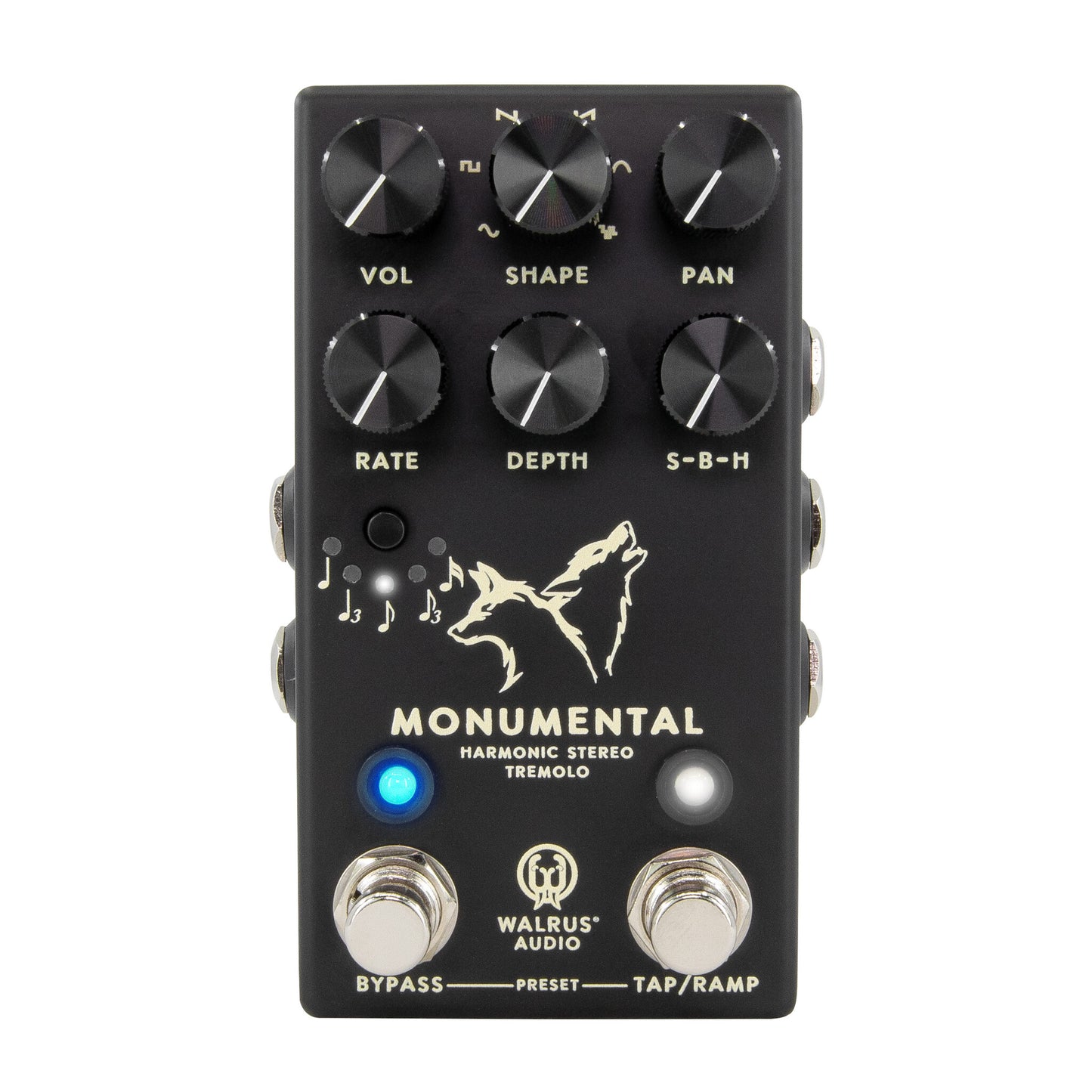 Walrus Audio Monumental Stereo Harmonic Tap Tremolo, Black